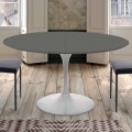 Ronde eettafel uitschuifbaar tot 170 cm Made in Italy - Dollars
