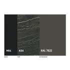 Ronde uitschuifbare eettafel in Laminam-keramiek Made in Italy - Lupetto Viadurini