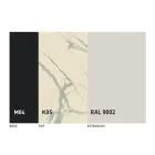 Ronde uitschuifbare eettafel in Laminam-keramiek Made in Italy - Lupetto Viadurini