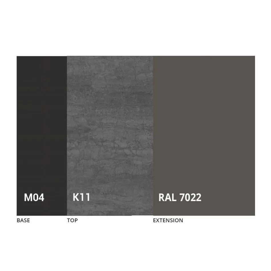 Ronde uitschuifbare eettafel in Laminam-keramiek Made in Italy - Lupetto Viadurini