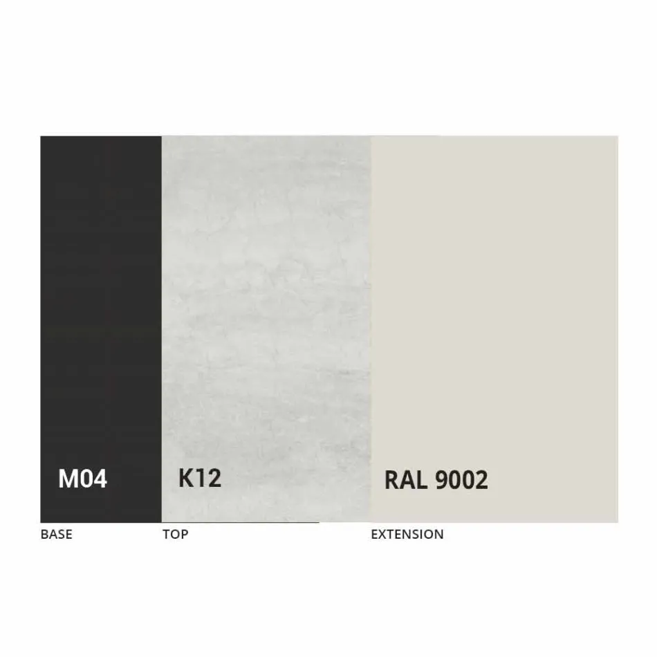 Ronde uitschuifbare eettafel in Laminam-keramiek Made in Italy - Lupetto Viadurini