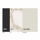 Ronde uitschuifbare eettafel in Laminam-keramiek Made in Italy - Lupetto Viadurini