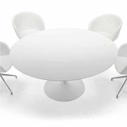 Ronde eettafel met laminaatblad Made in Italy – Dollars Viadurini