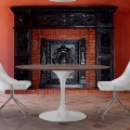 Ronde eettafel in HPL-laminaat en aluminium Made in Italy - Dollars