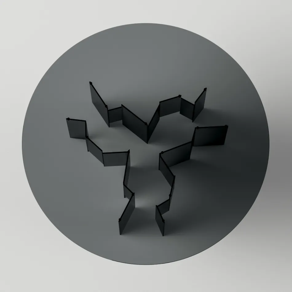 Ronde eettafel in extra helder of rookglas Made in Italy - Thommy Viadurini