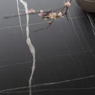 Ronde eettafel van metaal en gelamineerd Hpl Made in Italy - Bastiano Viadurini