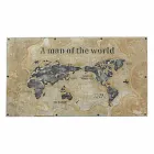 Eettafel in industriële stijl met blad in Mdf en glas Homemotion - Brazilië Viadurini