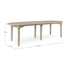 Ronde eettafel uitschuifbaar tot 272 cm in Homemotion hout - Guglio Viadurini