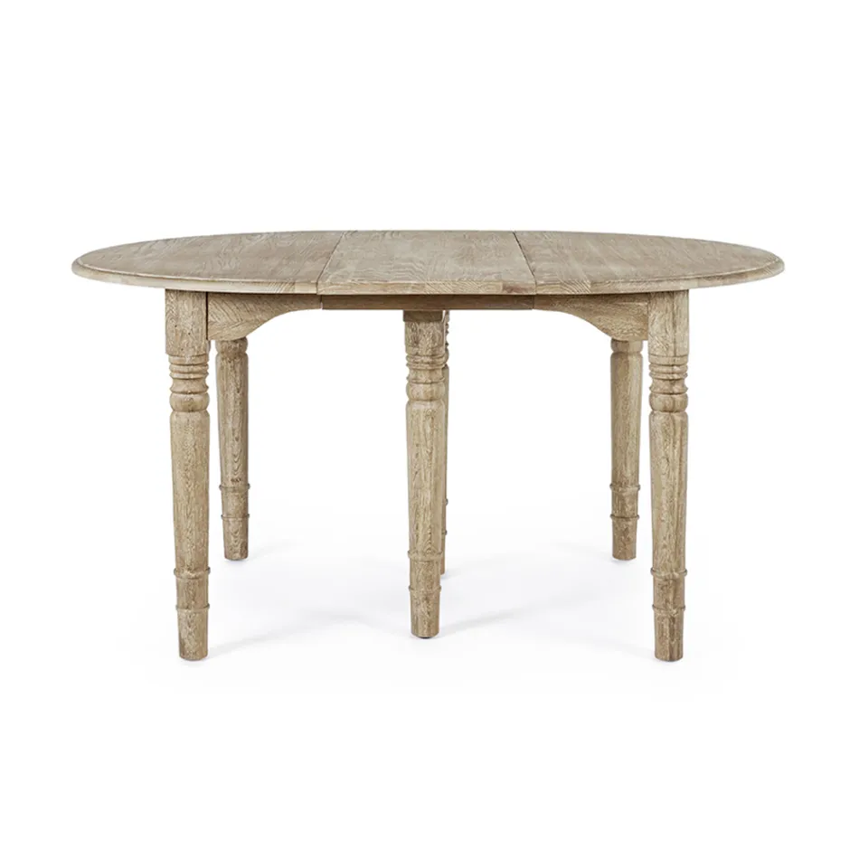 Ronde eettafel uitschuifbaar tot 272 cm in Homemotion hout - Guglio Viadurini