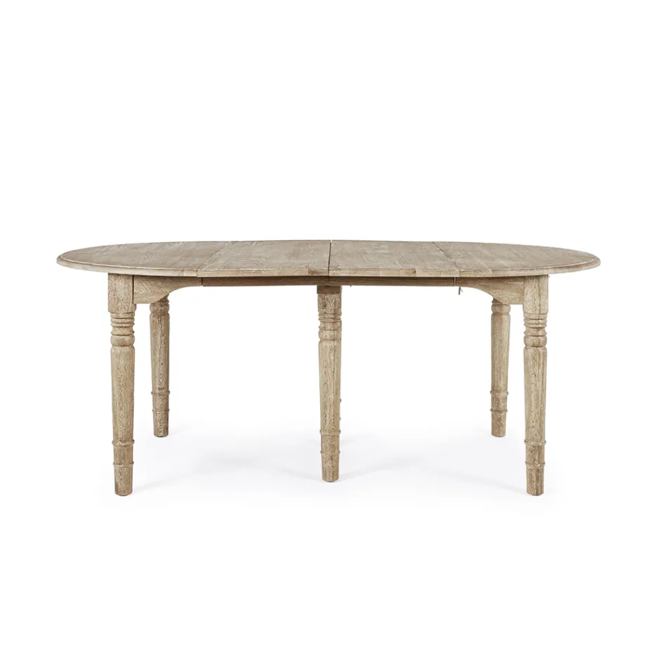 Ronde eettafel uitschuifbaar tot 272 cm in Homemotion hout - Guglio Viadurini