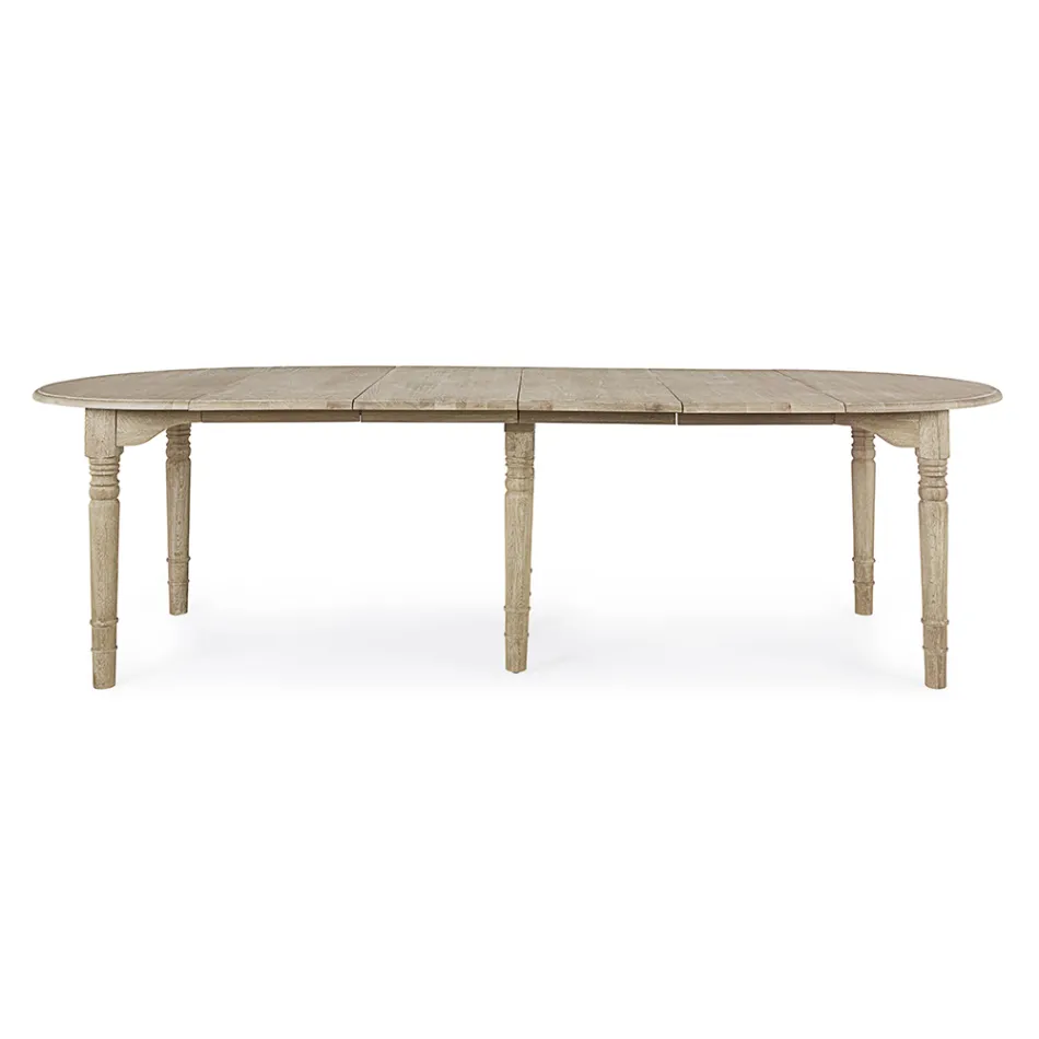 Ronde eettafel uitschuifbaar tot 272 cm in Homemotion hout - Guglio Viadurini