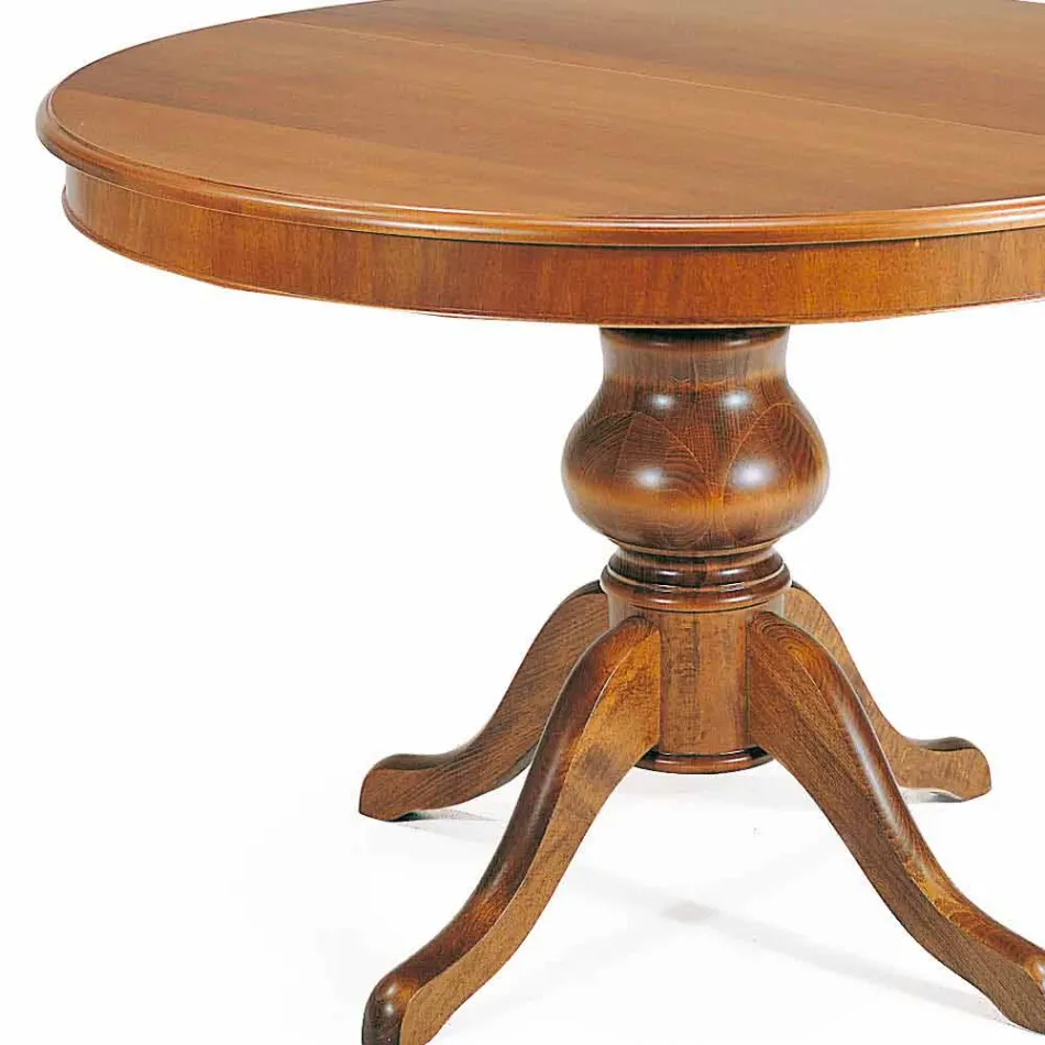 Classic ronde eettafel in massief hout Oliva Viadurini
