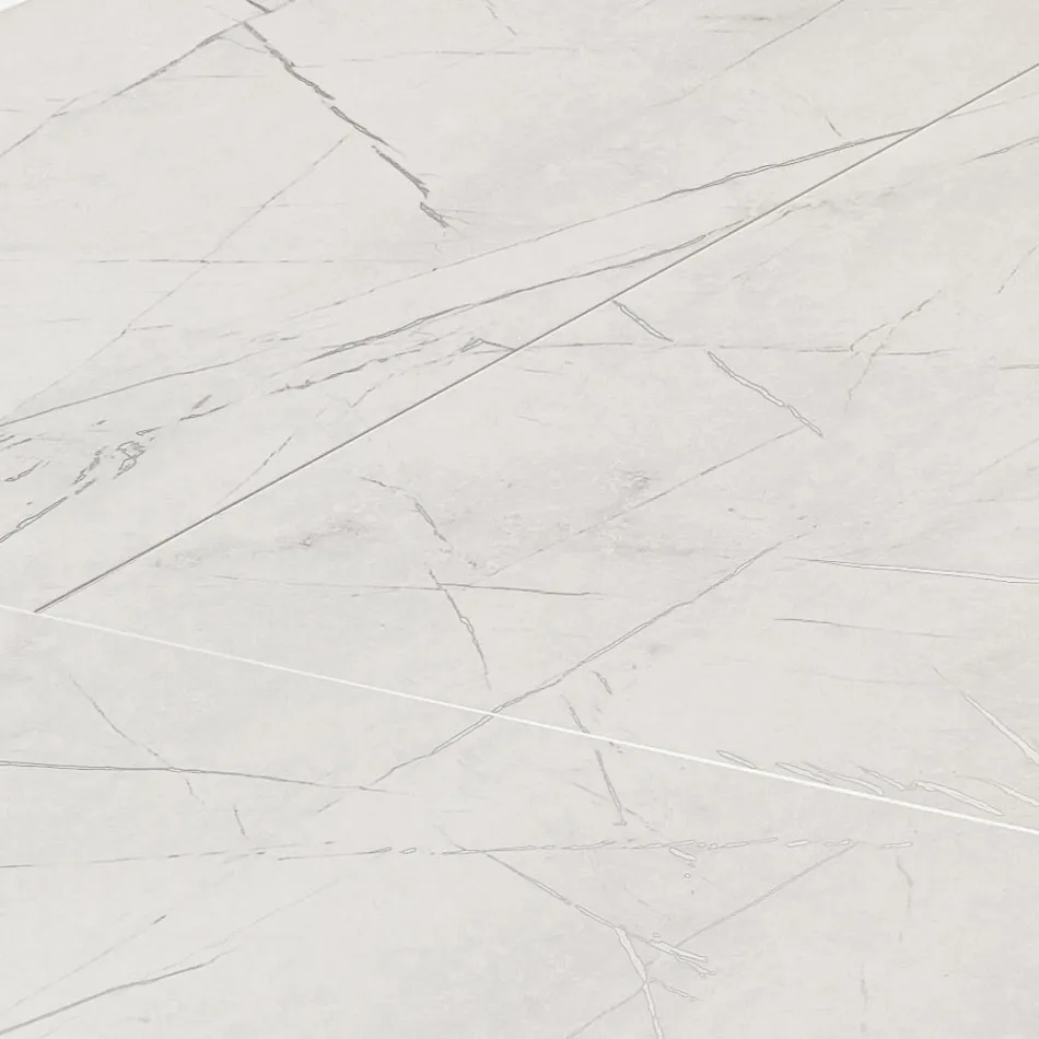 Uitschuifbare salontafel 260 of 300 cm in metaal en HPL - Borgo Viadurini