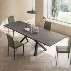 Uitschuifbare salontafel 260 of 300 cm in metaal en HPL - Borgo Viadurini