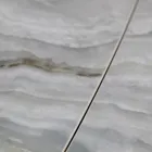 Uitschuifbare woonkamertafel met tonvormig blad in keramiek Made in Italy - Bril Viadurini