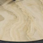 Woonkamertafel met tonvormig blad van keramiek Made in Italy - Settimmio Viadurini