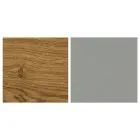 Woonkamertafel met houten blad en onderstel Made in Italy - veiling Viadurini