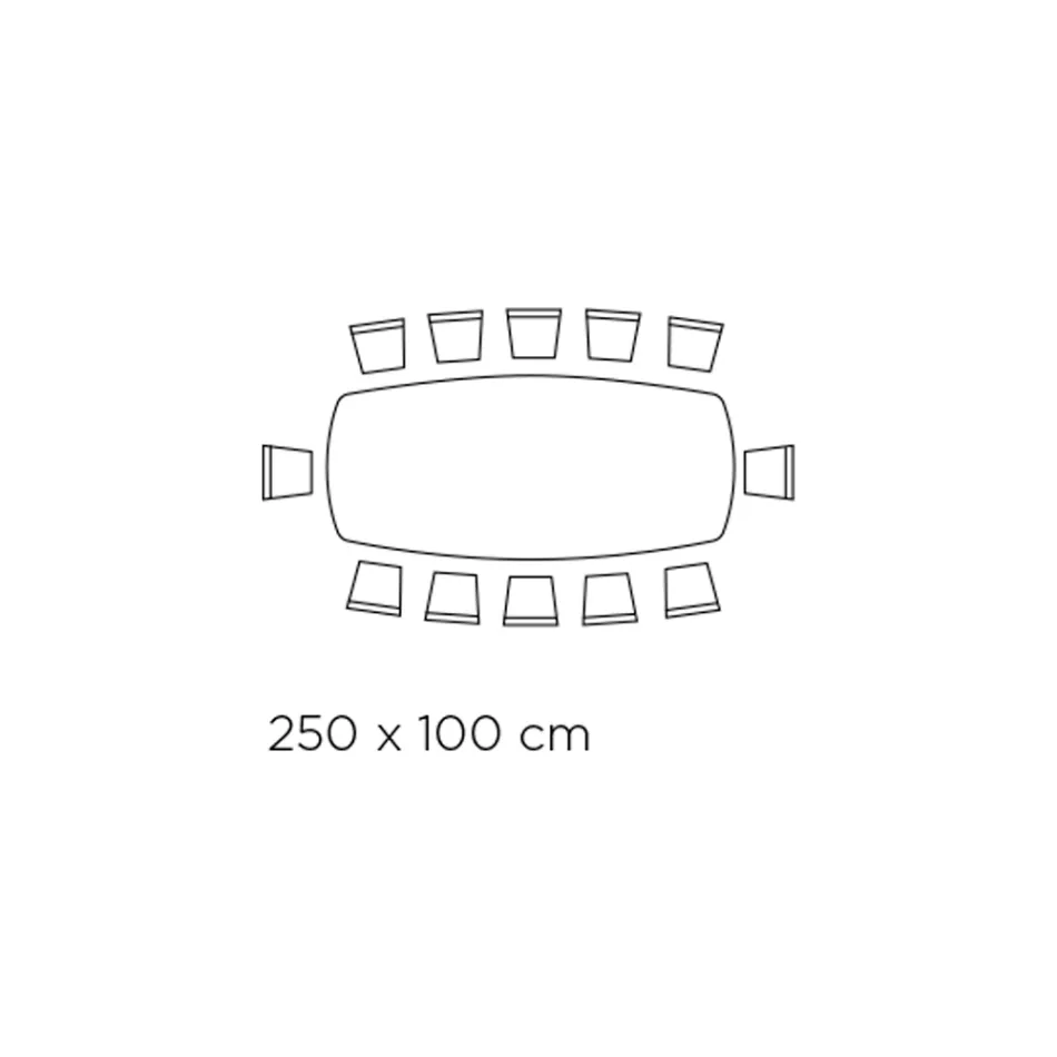 Vaste woonkamertafel met keramisch blad Made in Italy - Feestdagen Viadurini