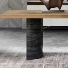 Moderne woonkamertafel van massief hout Made in Italy - Catrin Viadurini