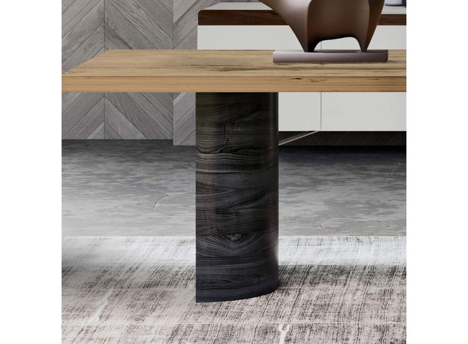 Moderne woonkamertafel van massief hout Made in Italy - Catrin Viadurini