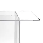 Selenia minimalistische designtafel van transparant plexiglas, gemaakt in Italië. Viadurini