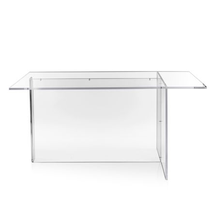 Selenia transparante plexiglas tafel met minimalistisch design, gemaakt in Italië. Viadurini