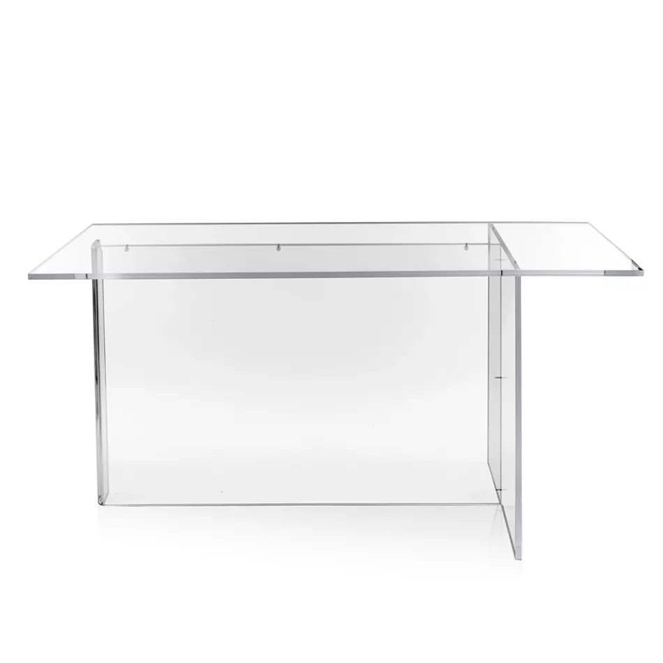 Selenia transparante plexiglas tafel met minimalistisch design, gemaakt in Italië. Viadurini