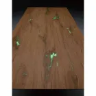 Uitschuifbare designtafel tot 294 cm in hout en metaal Made in Italy - Nuzzo Viadurini