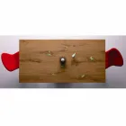 Uitschuifbare designtafel tot 294 cm in hout en metaal Made in Italy - Nuzzo Viadurini