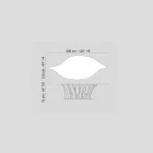 Design tafel gefineerd eiken en walnoothout Fenice Viadurini