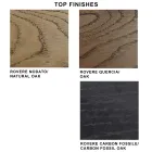 Designtafel van gefineerd hout en staal Made in Italy – Dalmata Viadurini