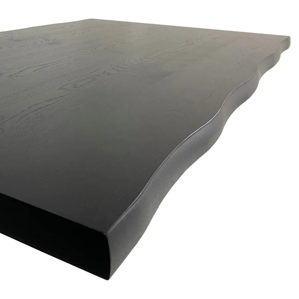 Designtafel van gefineerd hout en staal Made in Italy – Dalmata Viadurini