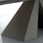 Designtafel van gefineerd hout en staal Made in Italy – Dalmata Viadurini