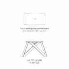 Ontwerptafel in massief hout geproduceerd in Wilmer, Italië Viadurini