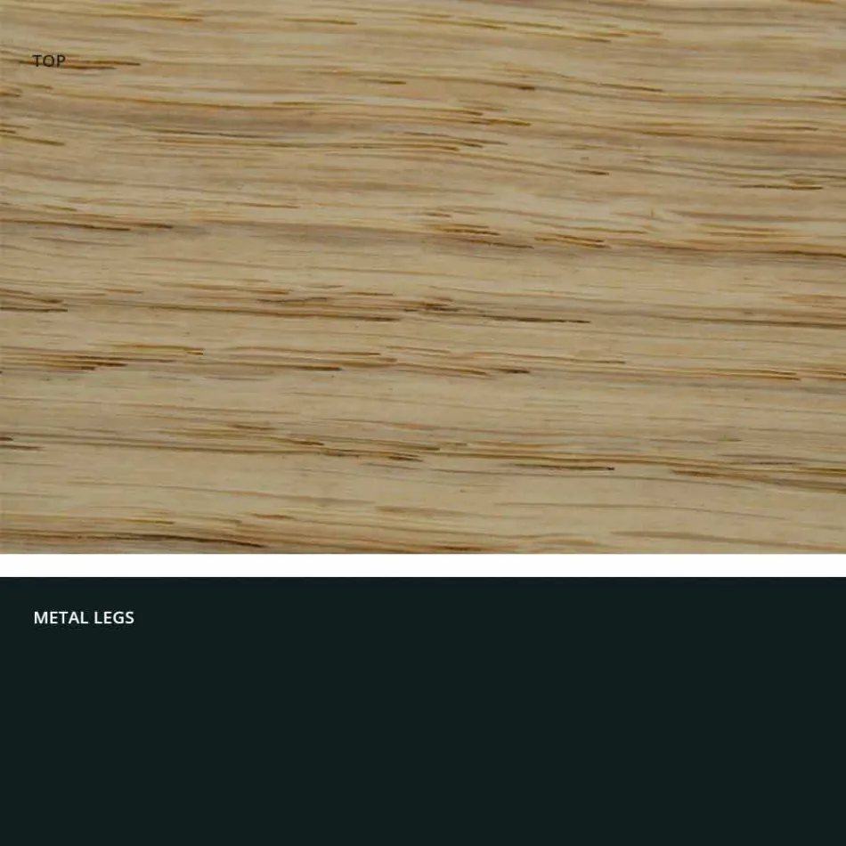 Ontwerptafel in massief hout geproduceerd in Wilmer, Italië Viadurini