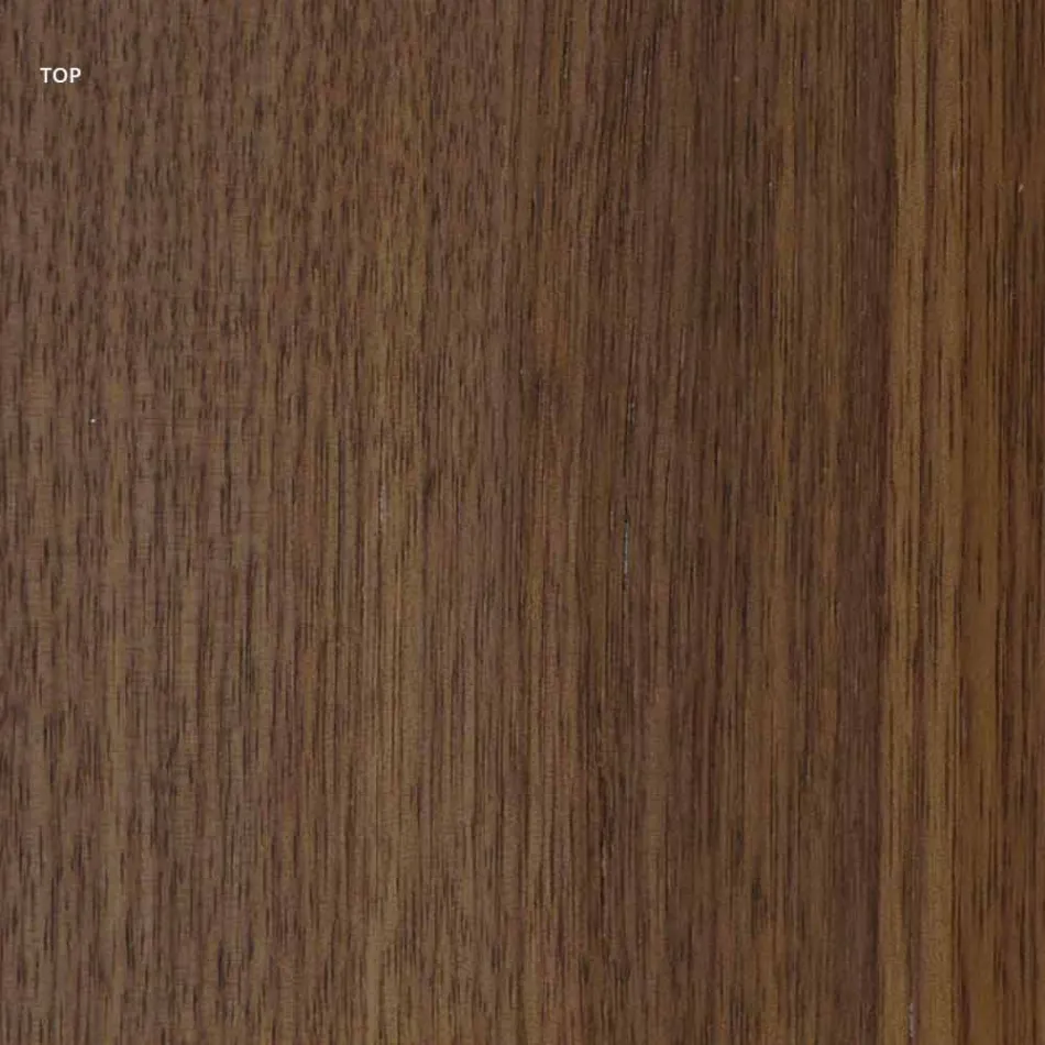 Moderne designtafel met houten blad en metalen voet, Esperia Viadurini