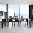 Moderne ontwerp houten lijst met de hand gemaakt in het Hout van Italië Viadurini