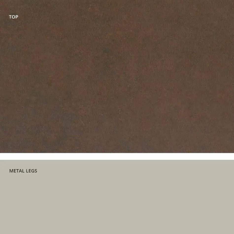 Moderne design keramische glazen tafel gemaakt in Italië, Clark Viadurini