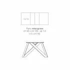Moderne verlengbare tafel gemaakt van gemaakt in Italië melamine hout, Wilmer Viadurini
