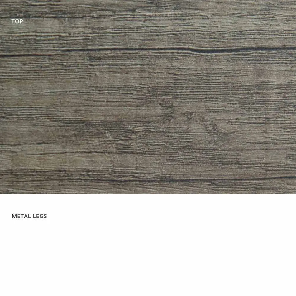 Moderne verlengbare tafel gemaakt van gemaakt in Italië melamine hout, Wilmer Viadurini