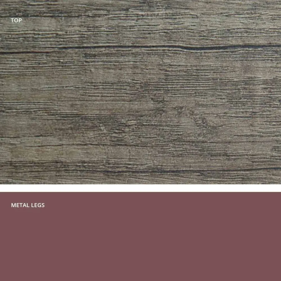 Moderne verlengbare tafel gemaakt van gemaakt in Italië melamine hout, Wilmer Viadurini