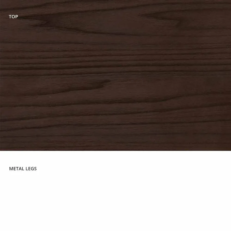 Moderne verlengbare tafel gemaakt van gemaakt in Italië melamine hout, Wilmer Viadurini