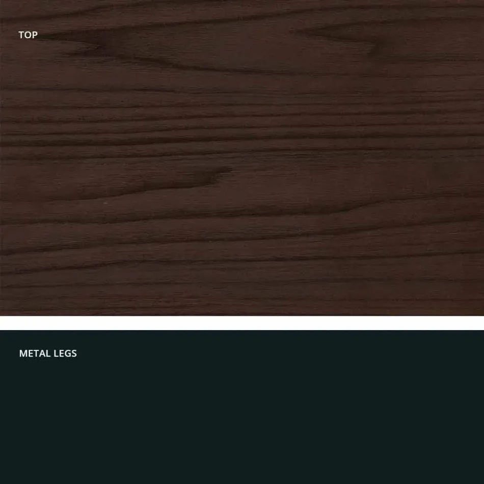 Moderne verlengbare tafel gemaakt van gemaakt in Italië melamine hout, Wilmer Viadurini