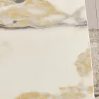 Vaste tafel 210x110 cm met keramisch blad met marmerlook - Tano Viadurini