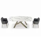 Vaste tontafel met laminaatblad Made in Italy - Settimmio Viadurini