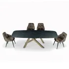 Vaste tontafel met laminaatblad Made in Italy - Settimmio Viadurini