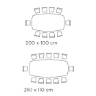 Vaste tonvormige tafel in laminaat en essenhout Made in Italy - Noord Viadurini