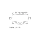 Vaste tafel met gepolijst zilver Onyx keramisch blad Made in Italy - Grotta Viadurini