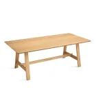 Vaste tafel voor acht personen met MDF-afwerking in twee kleuren - Talia Viadurini