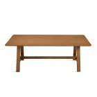 Vaste tafel voor acht personen met MDF-afwerking in twee kleuren - Talia Viadurini